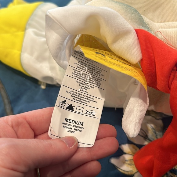 EUC SpongeBob SquarePants Movie Muscle Halloween Costume Size 6 7 8 10 Small Med - Picture 9 of 9